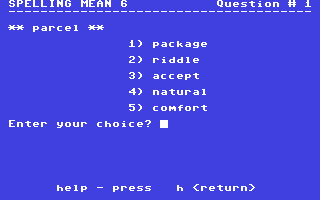 C64 GameBase Spelling_Mean_6 Commodore_Educational_Software