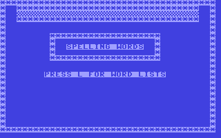C64 GameBase Spelling_Words Micro-Ed,_Inc. 1982