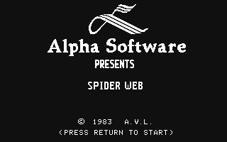 C64 GameBase Spider_Web Alpha_Software_Ltd. 1983