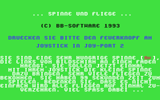 C64 GameBase Spinne_und_Fliege BB_Software 1993