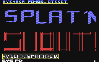 C64 GameBase Splat'n_Shout SYS_Public_Domain 1990