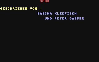 C64 GameBase Spuk S+S_Soft_Vertriebs_GmbH 1986