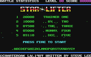 C64 GameBase Star-Lifter Mastertronic 1987