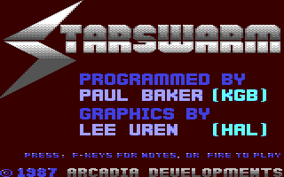 C64 GameBase Starswarm_[Preview] (Preview) 1987