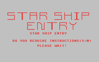 C64 GameBase Star_Ship_Entry Courbois_Software 1983
