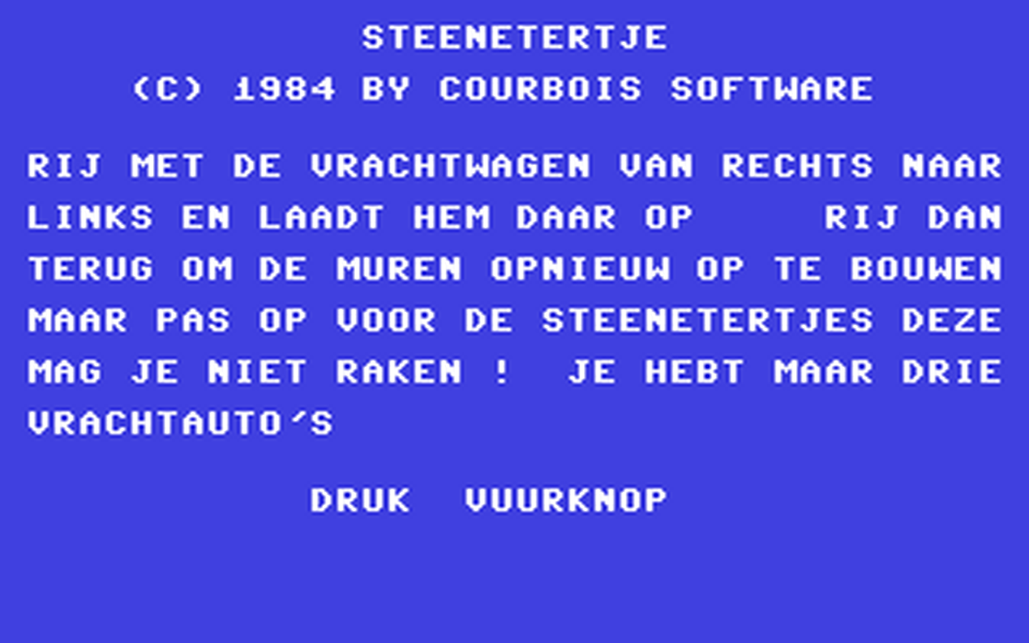 C64 GameBase Steenetertje Courbois_Software 1984