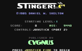 C64 GameBase Stinger! Cygnus_Software 1985