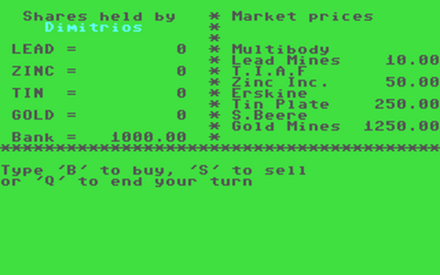 C64 GameBase Stock_Market Argus_Press_Software_(APS) 1982