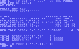 C64 GameBase Stock_Market Creative_Computing 1978