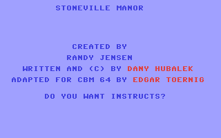 C64 GameBase Stoneville_Manor