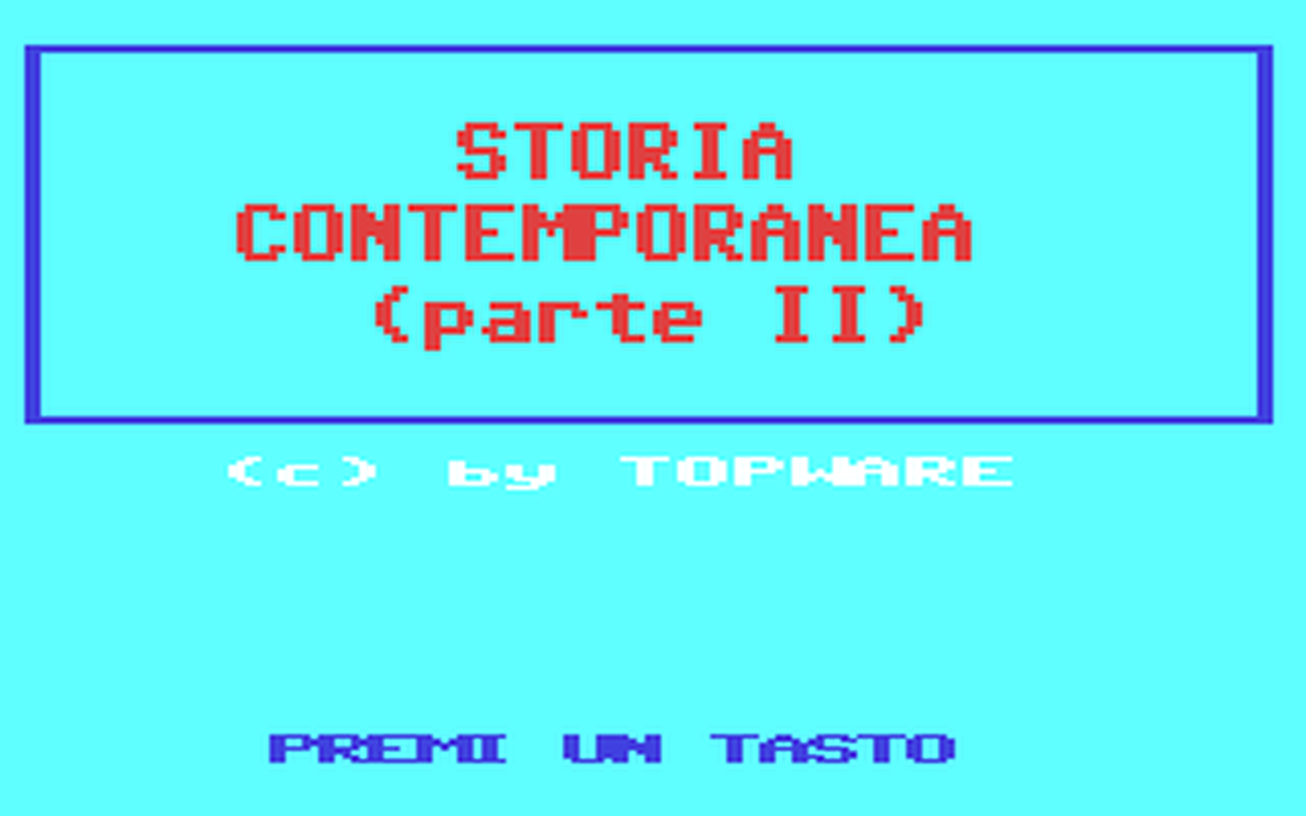 C64 GameBase Storia_Contemporanea_-_Seconda_Parte Topware 1987