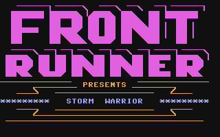 C64 GameBase Storm_Warrior Front_Runner 1984