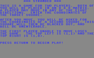 C64 GameBase Stranded Datamost,_Inc. 1984