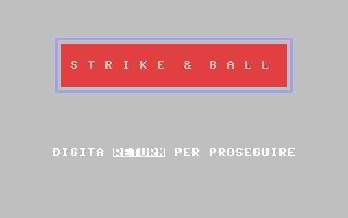 C64 GameBase Strike_&_Ball Armando_Curcio_Editore 1984