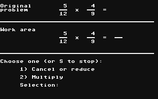C64 GameBase Success_with_Math_-_Multiplying_and_Dividing_Fractions CBS_Software 1984