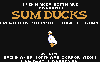 C64 GameBase Sum_Ducks Spinnaker_Software 1985
