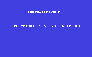 C64 GameBase Super-Breakout Tronic_Verlag_GmbH/Compute_mit 1985