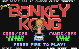C64 GameBase Super_Bonkey_Kong Pond_Software_Ltd. 2017