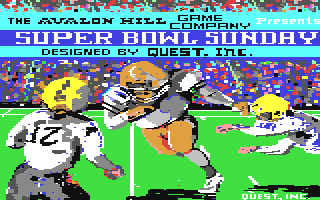 C64 GameBase Super_Bowl_Sunday Avalon_Hill_Microcomputer_Games,_Inc. 1985