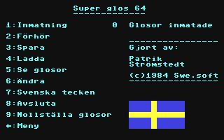 C64 GameBase Super_Glos_64 Swe.soft 1984
