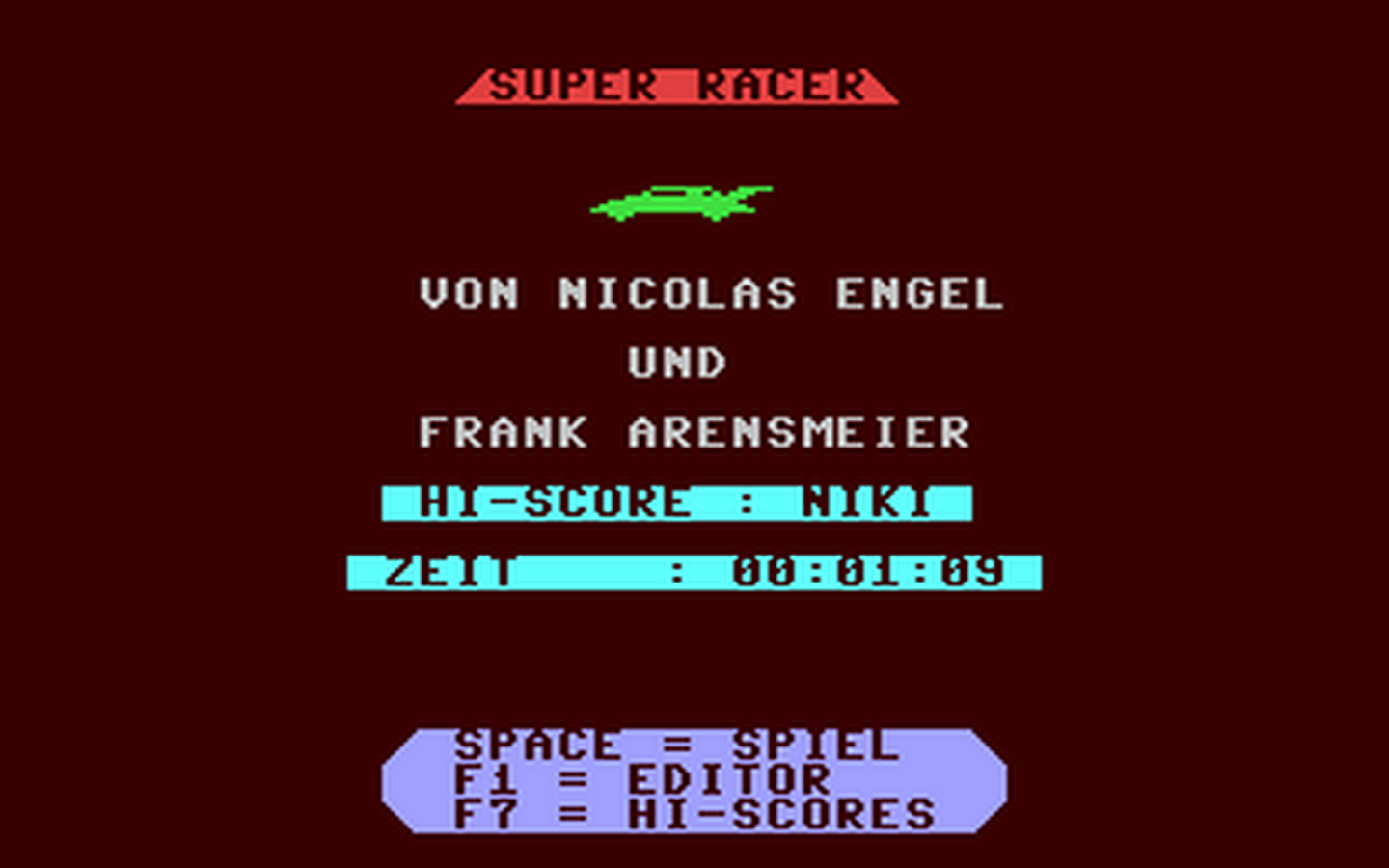 C64 GameBase Super_Racer CA-Verlags_GmbH/Commodore_Disc 1989