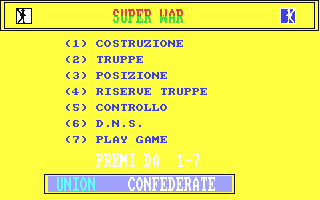 C64 GameBase Super_War Editions_Fermont_s.r.l./Nova_Games 1986