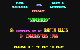C64 GameBase Superhero Codemasters 1988