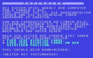 C64 GameBase Superhirn iWT 1984