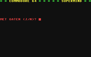 C64 GameBase Supermind Courbois_Software 1983