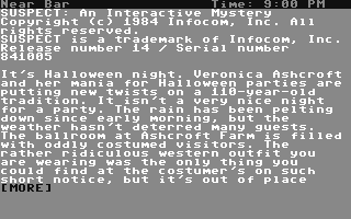 C64 GameBase Suspect Infocom 1984