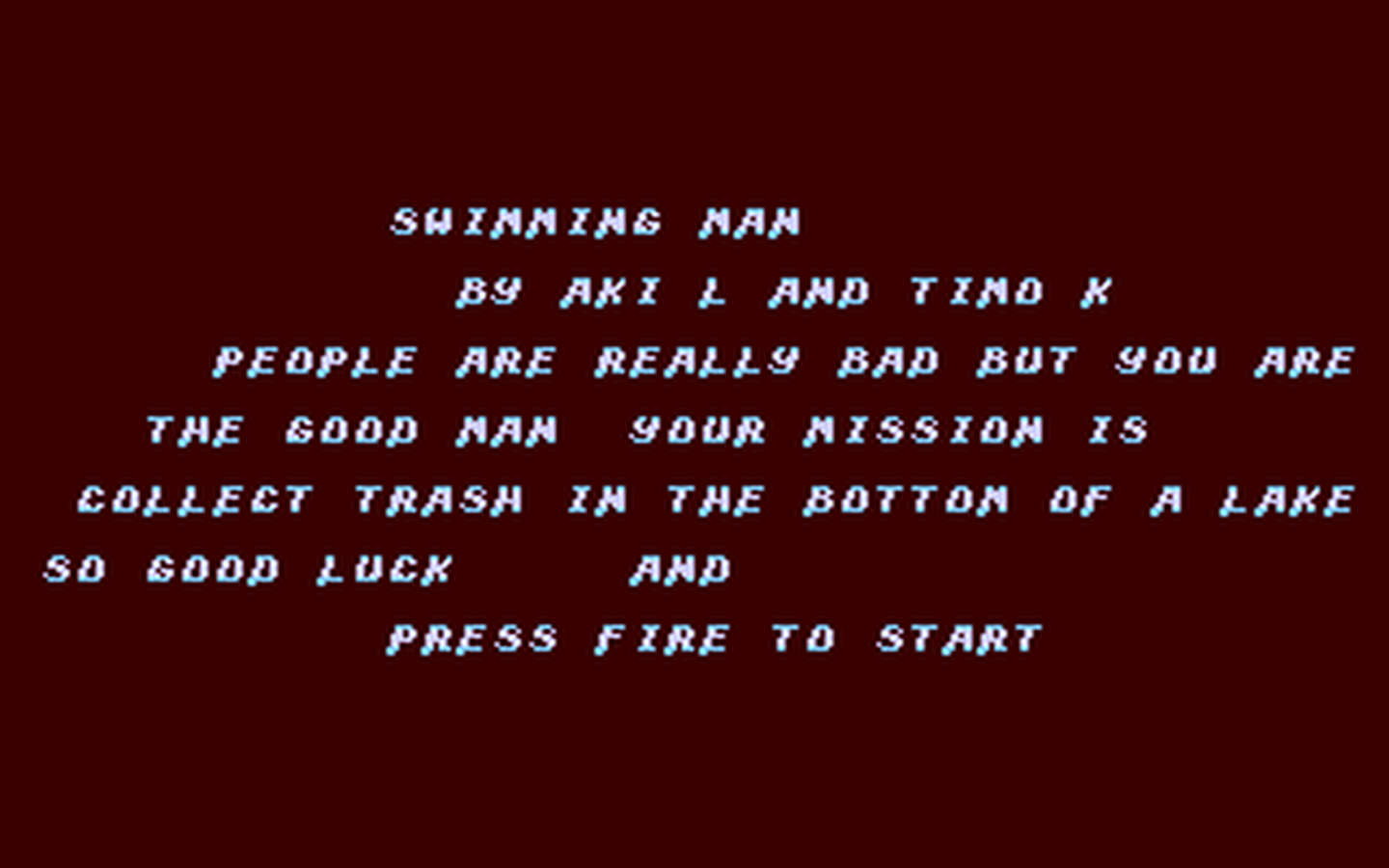 C64 GameBase Swimming_Man (Created_with_SEUCK)