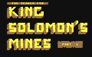 C64 GameBase Search_for_King_Solomon's_Mines,_The Severn_Software 1984