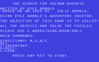 C64 GameBase Search_for_Salman_Rushdie,_The (Public_Domain)
