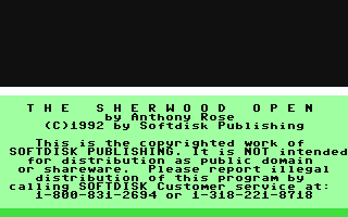 C64 GameBase Sherwood_Open,_The Loadstar/Softdisk_Publishing,_Inc. 1992