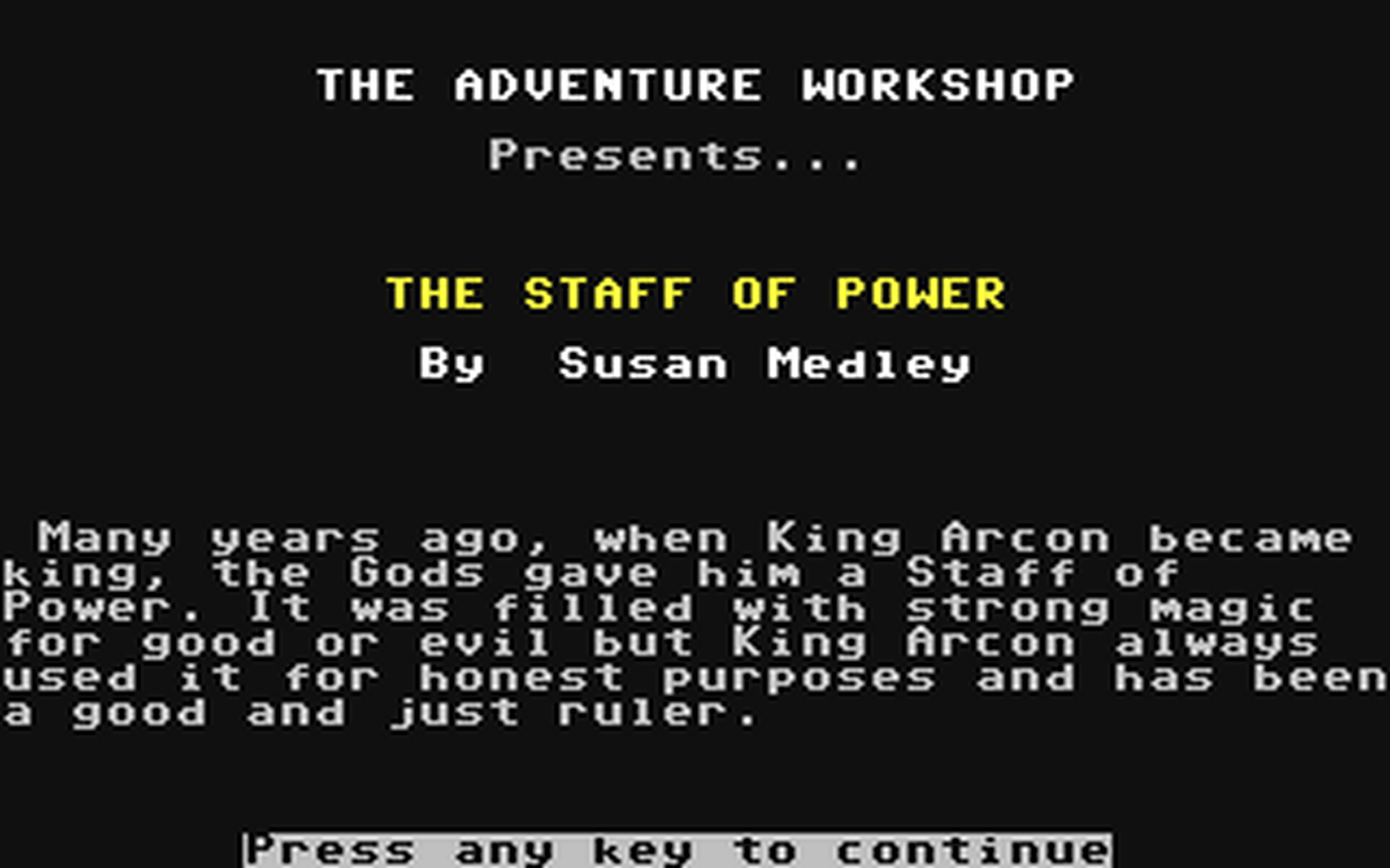 C64 GameBase Staff_of_Power,_The The_Adventure_Workshop 1993
