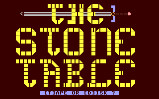 C64 GameBase Stone_Table,_The The_Guild_Adventure_Software