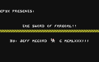 C64 GameBase Sword_of_Fargoal,_The Epyx 1983