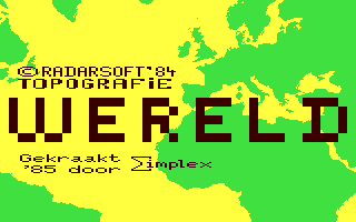 C64 GameBase Topografie_Wereld (Not_Published) 1985