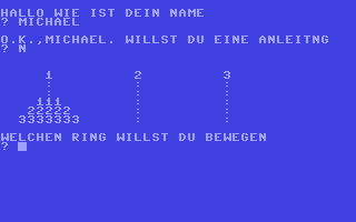C64 GameBase Türme_von_Hanoi,_Die Ing._W._Hofacker_GmbH 1984