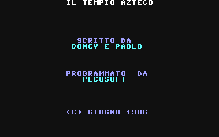 C64 GameBase Tempio_Azteco,_Il (Not_Published) 1986