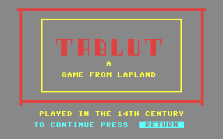 C64 GameBase Tablut