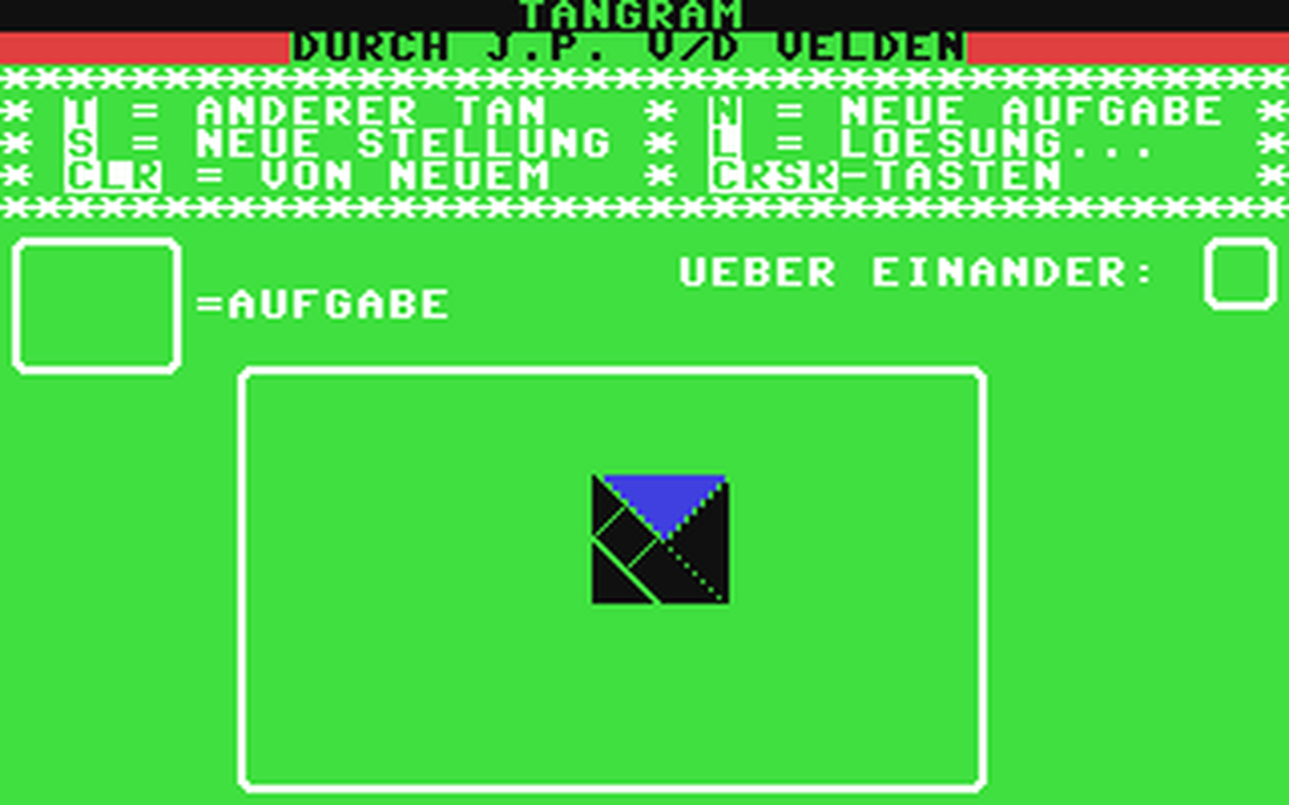 C64 GameBase Tangram Markt_&_Technik/64'er 1987