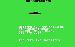 C64 GameBase Tank_Battle (Public_Domain) 1986