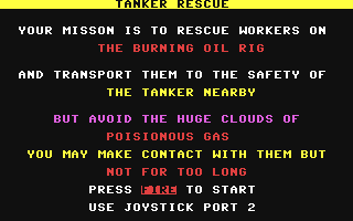 C64 GameBase Tanker_Rescue Cascade_Games_Ltd. 1984