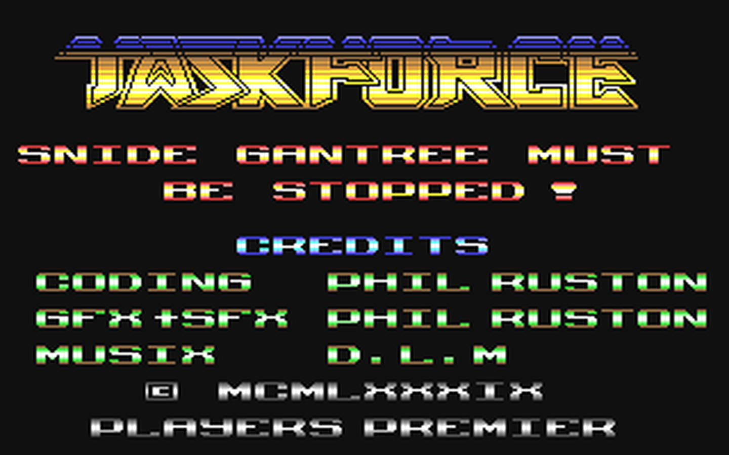 C64 GameBase Taskforce Players_Premier 1989