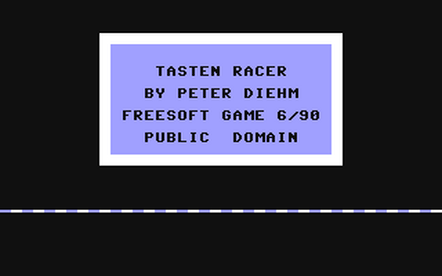 C64 GameBase Tasten_Racer PDPD_Software 1990