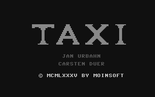 C64 GameBase Taxi Markt_&_Technik/Happy_Computer 1985