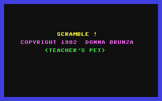 C64 GameBase Teacher's_Pet_-_Scramble! Teacher's_Pet_Math_Software 1983