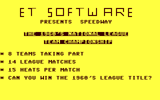 C64 GameBase Team_Championship ET_Software 1992