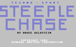 C64 GameBase Techno_Sport_Steeple_Chase K-Tek/K-Tel_Software_Inc. 1983
